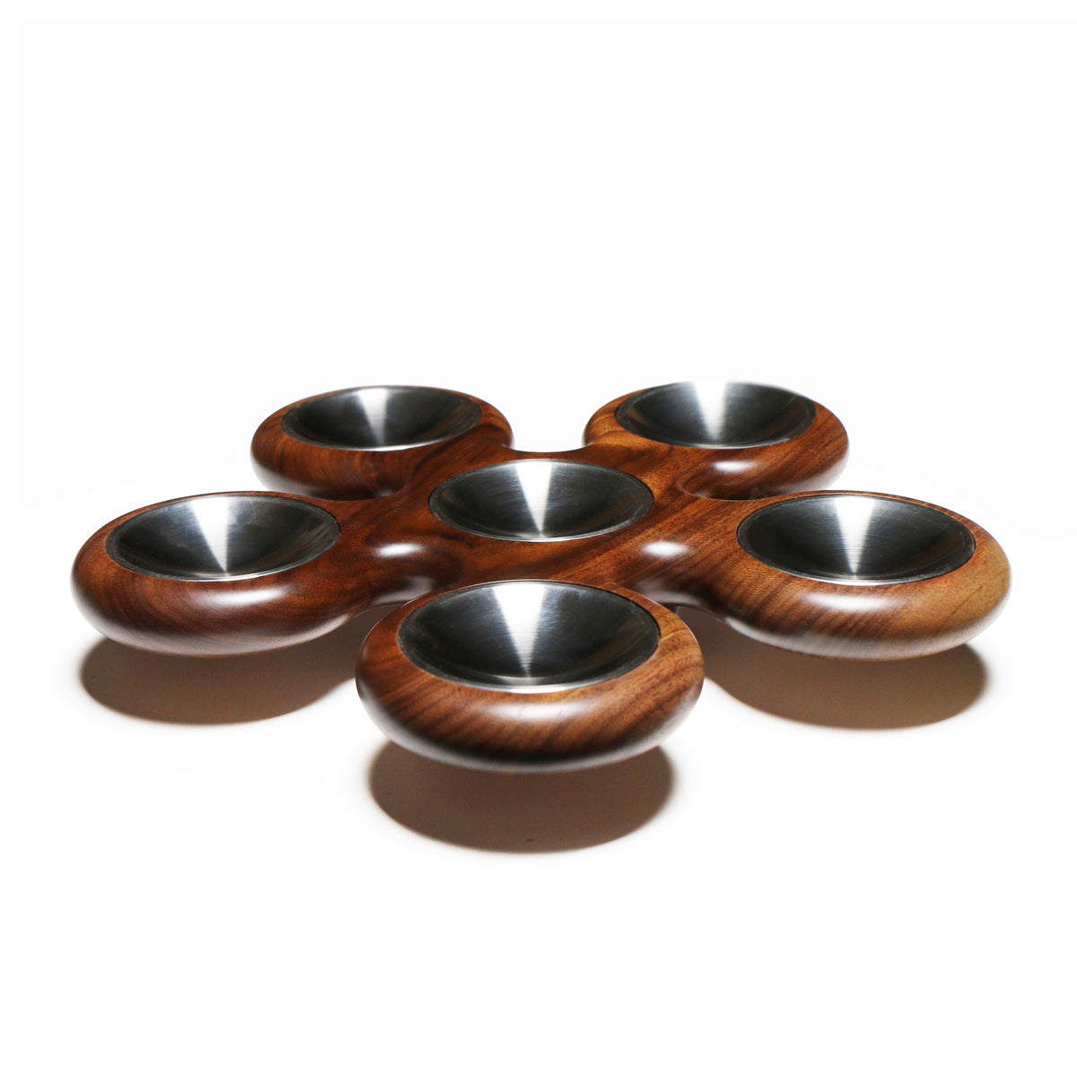 Fidget Spinner Seder Plate - Walnut #2