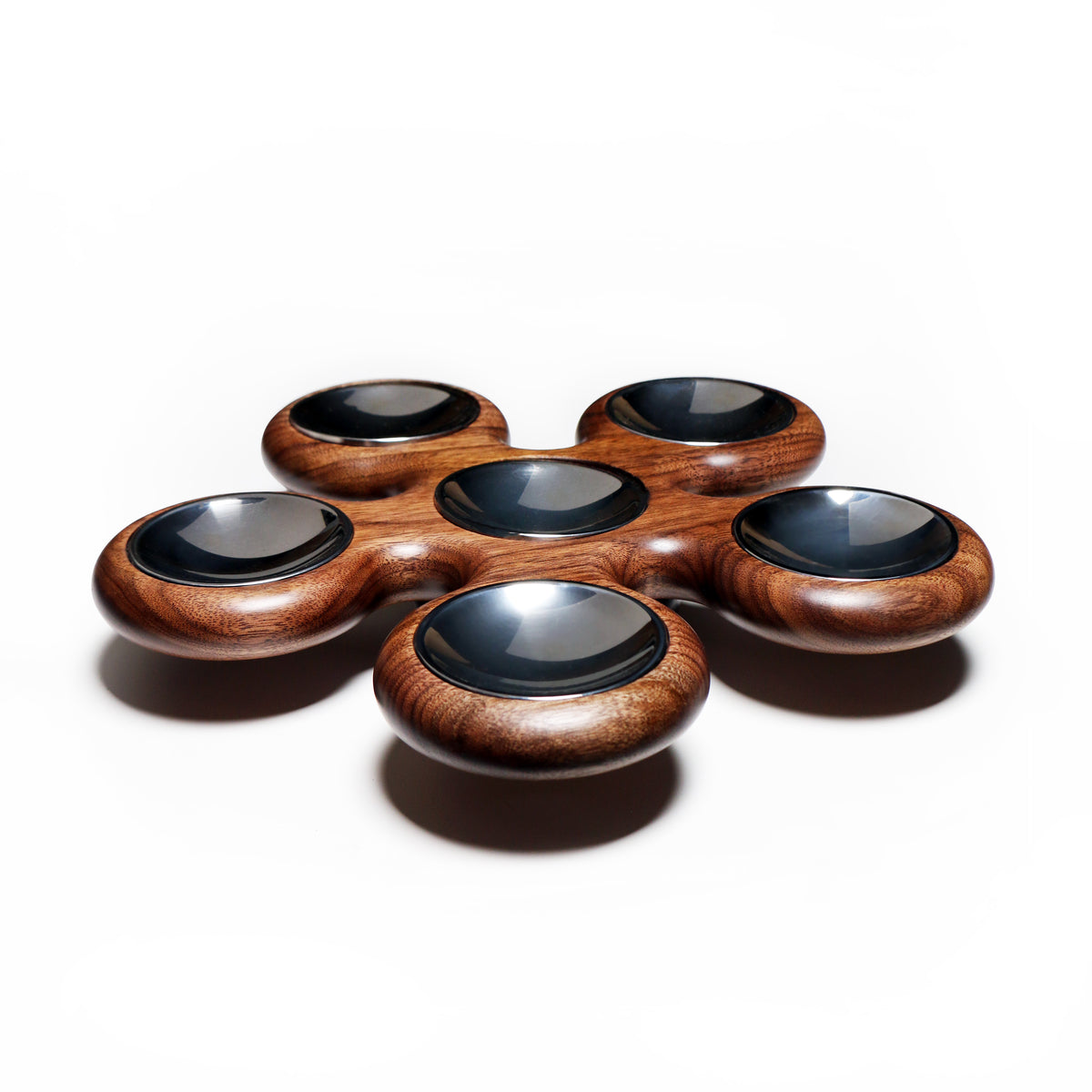 Fidget Spinner Seder Plate - Walnut #3
