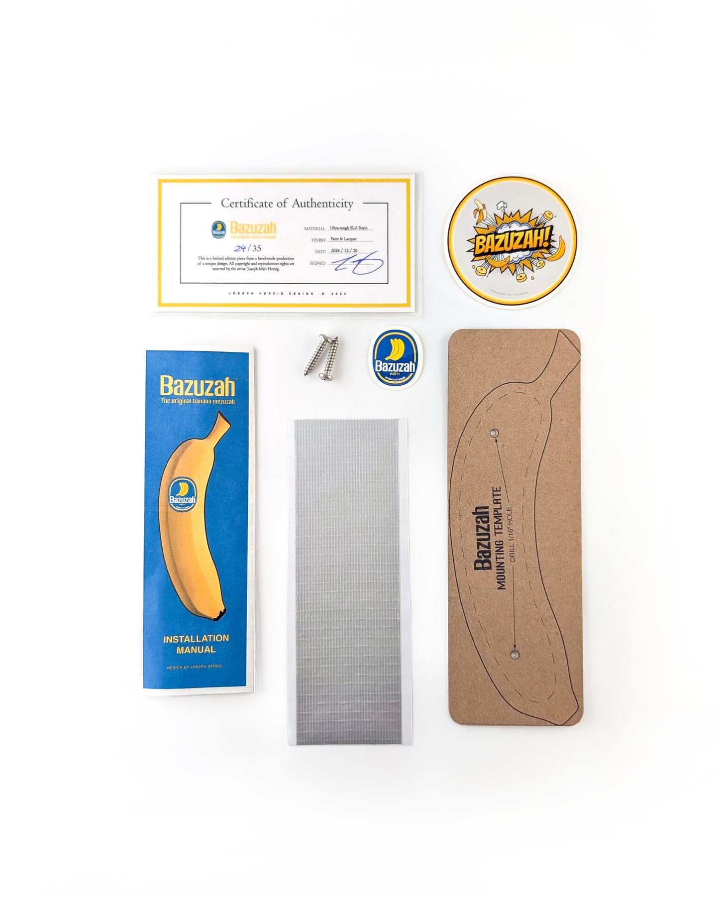 Bazuzah™ - The Original Banana Mezuzah - Limited Numbered Edition