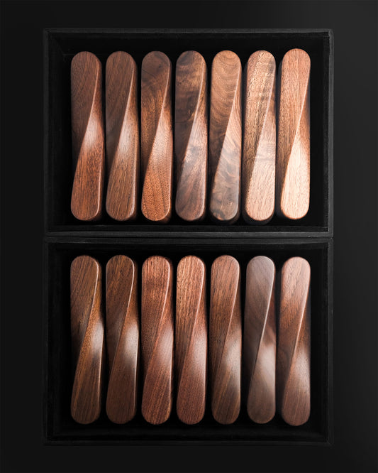 TWIST Mezuzah - Black Walnut