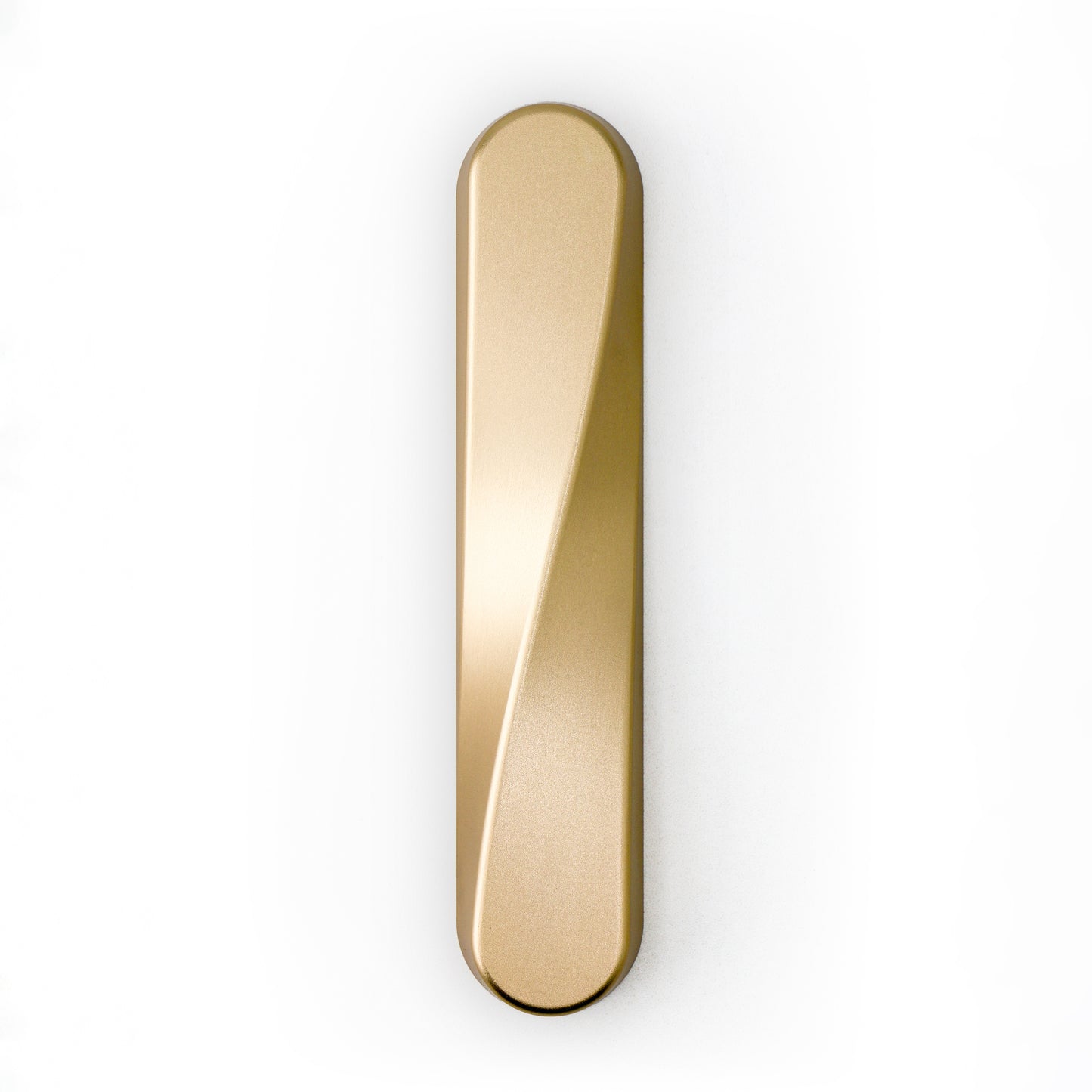 TWIST Mezuzah | Satin Gold Aluminum