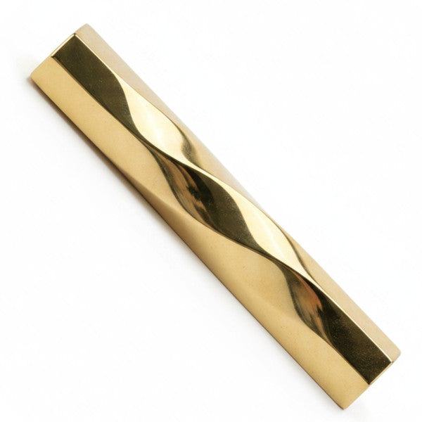 WAVE Mezuzah | Polished Gold Aluminum