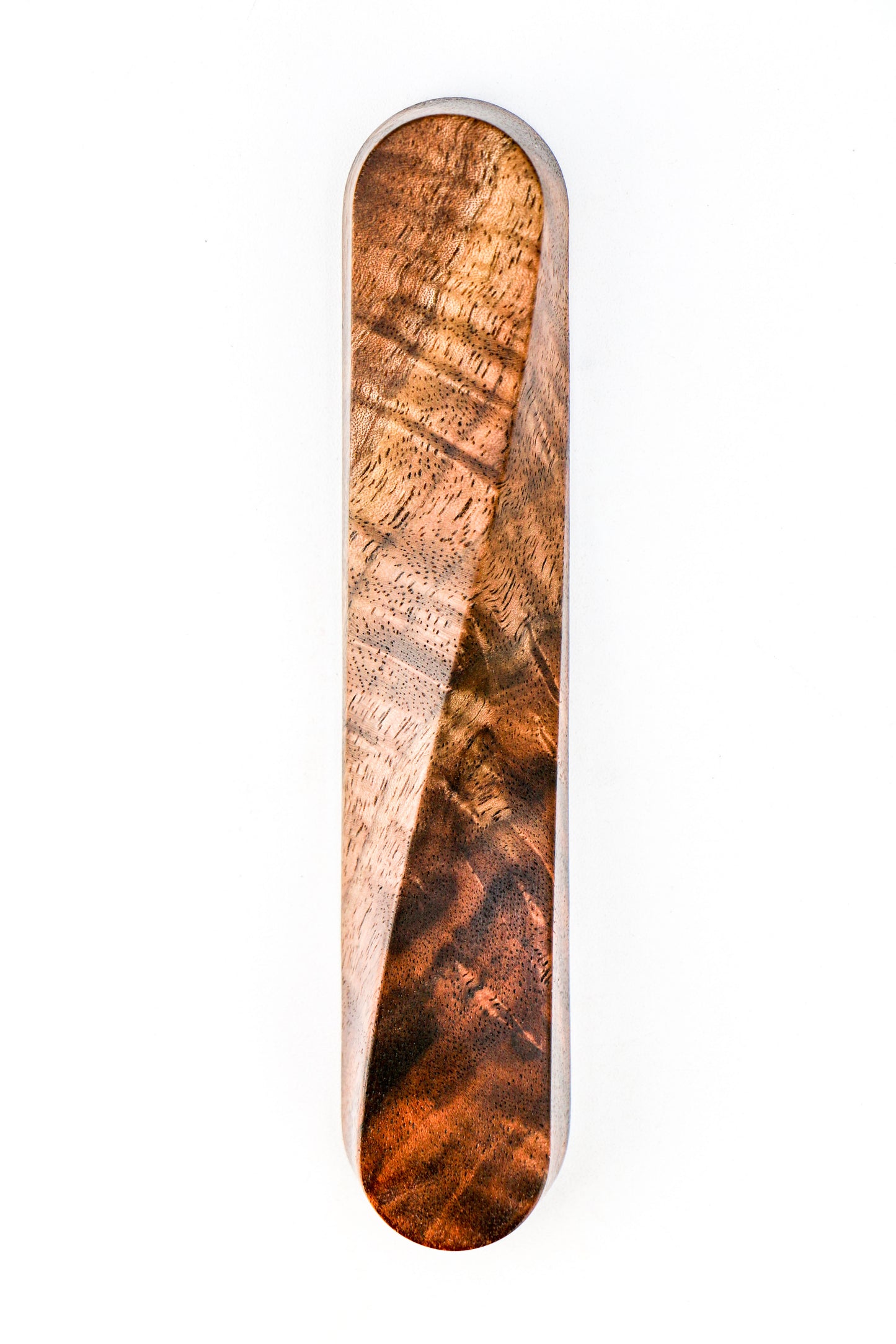 TWIST Mezuzah - Figured Walnut