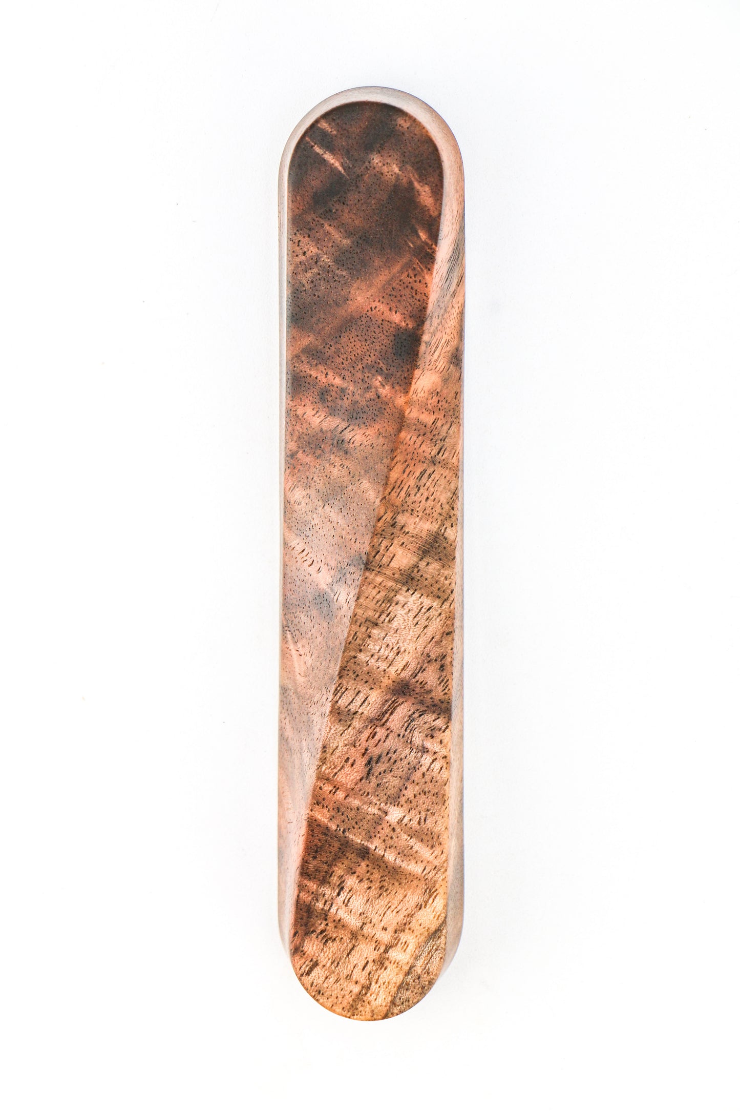 TWIST Mezuzah - Figured Walnut