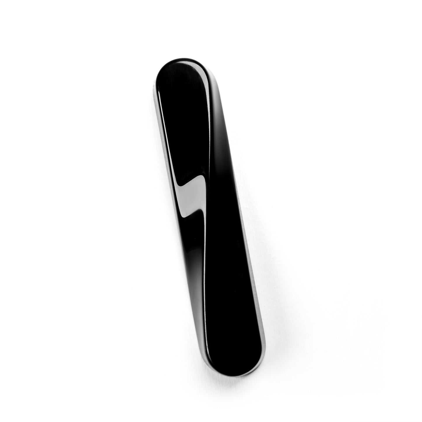 TWIST Mezuzah | Gloss Black Aluminum