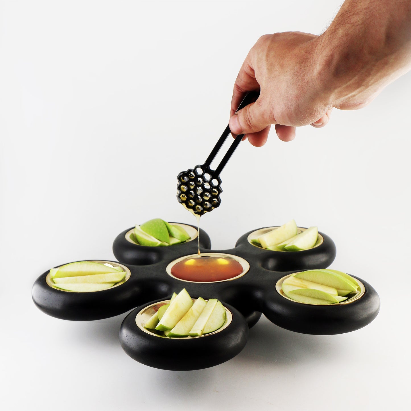 Fidget Spinner Seder Plate - Black