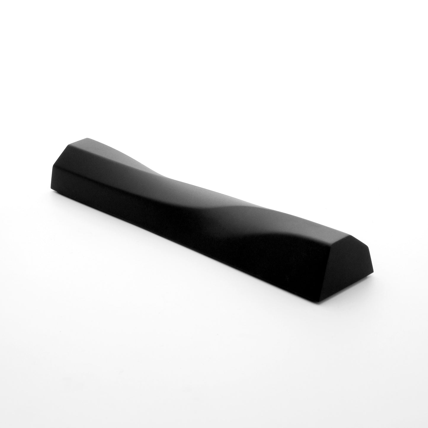 WAVE Mezuzah | Matte Black Aluminum
