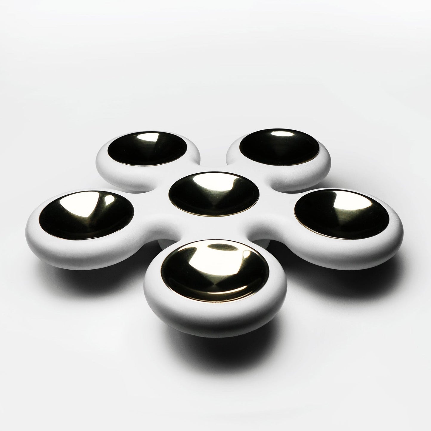 Fidget Spinner Seder Plate - Matte White