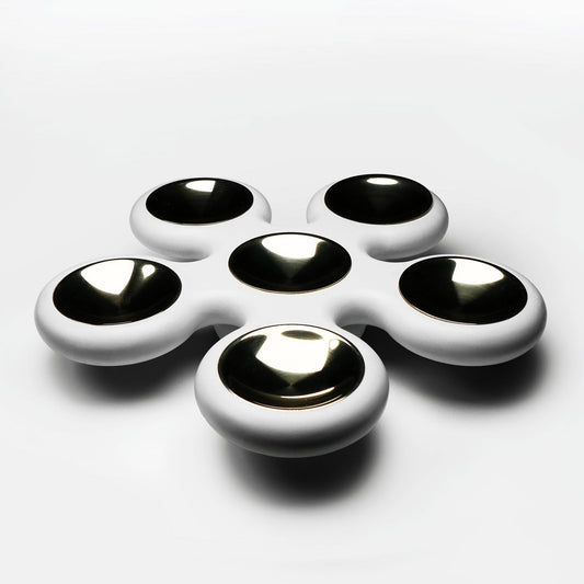 Fidget Spinner Seder Plate - Matte White