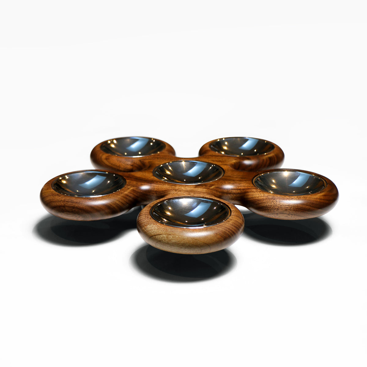 Fidget Spinner Seder Plate - Walnut #2