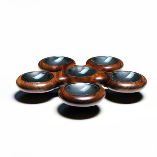 Fidget Spinner Seder Plate - Walnut #2