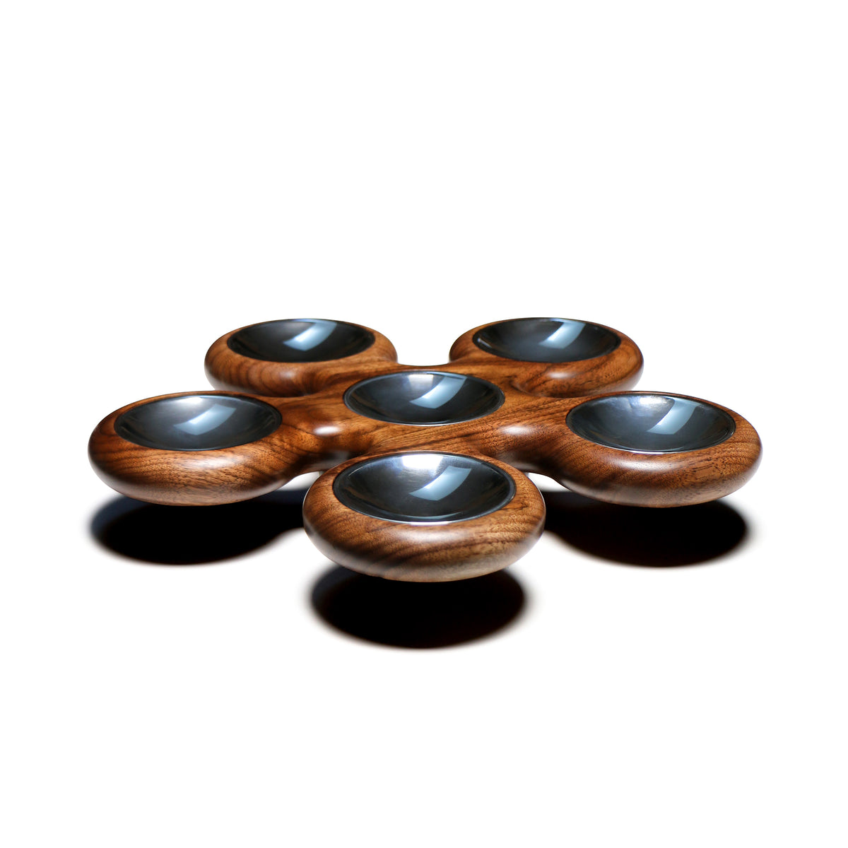 Fidget Spinner Seder Plate - Walnut #2