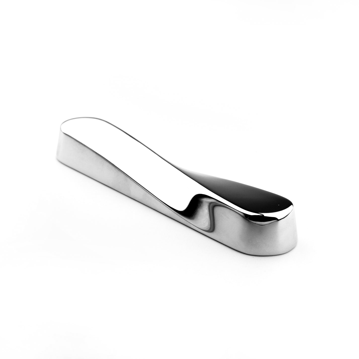 TWIST Mezuzah | Polished Silver Chromed Aluminum