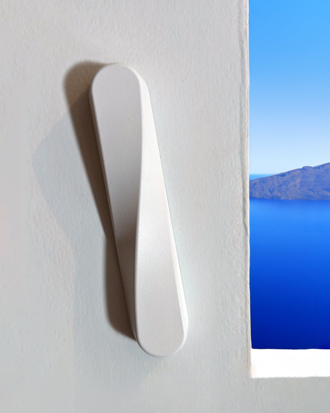 TWIST Mezuzah | Matte White Aluminum