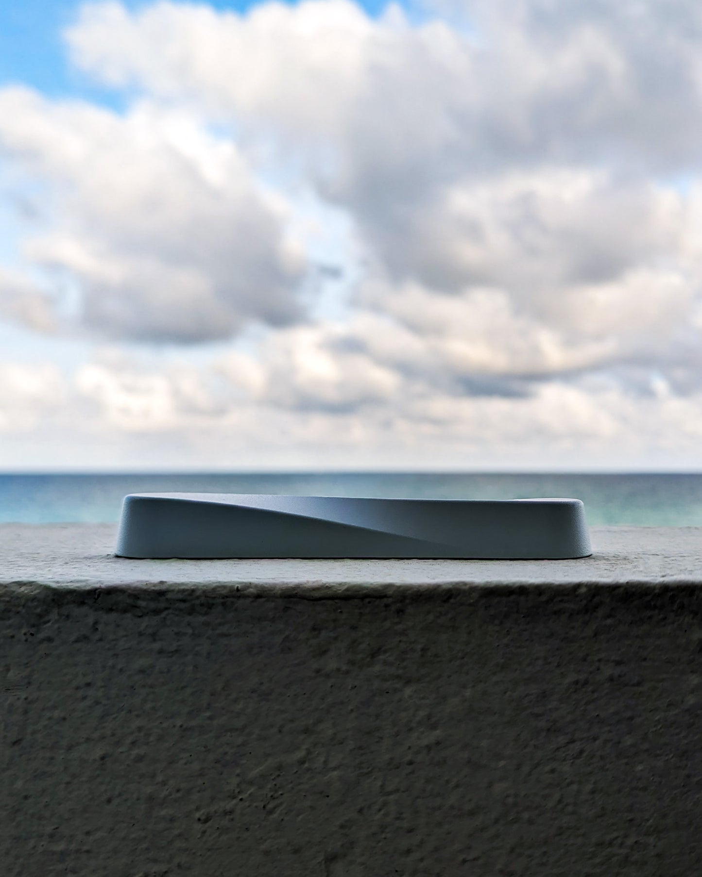 TWIST Mezuzah | Matte White Aluminum