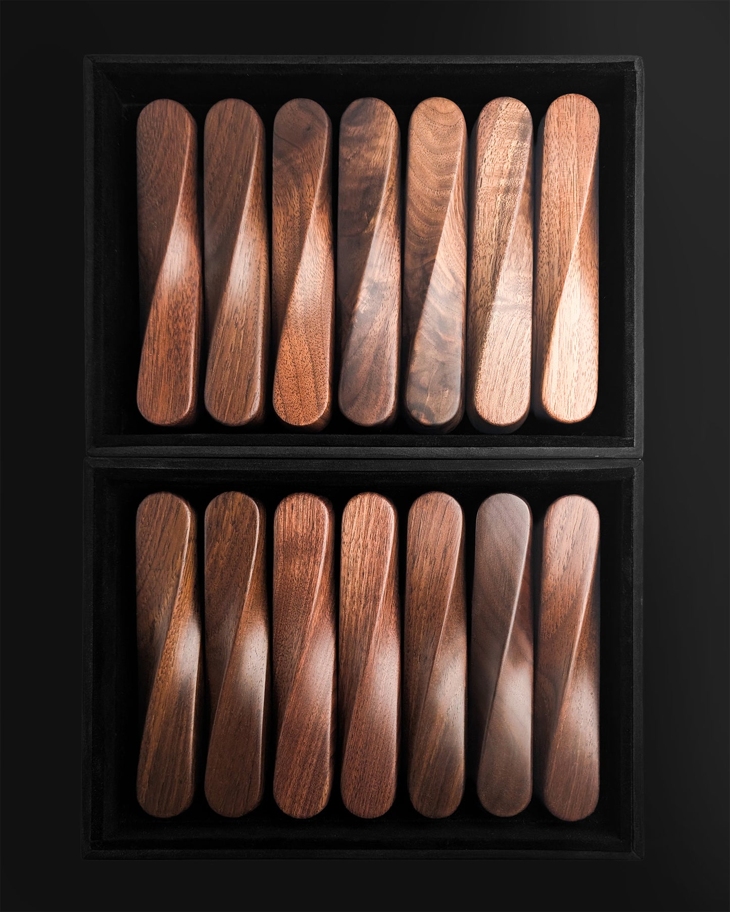TWIST Mezuzah - Black Walnut