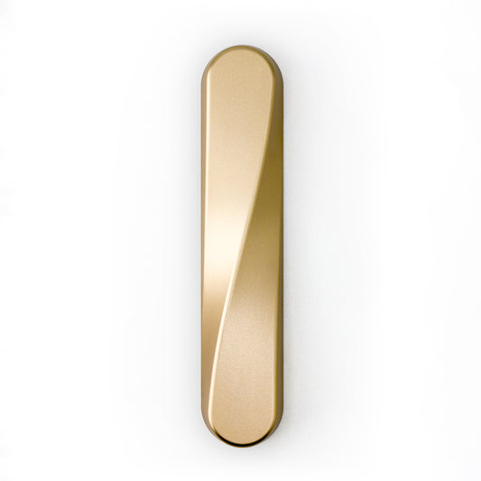 TWIST Mezuzah | Satin Gold Aluminum