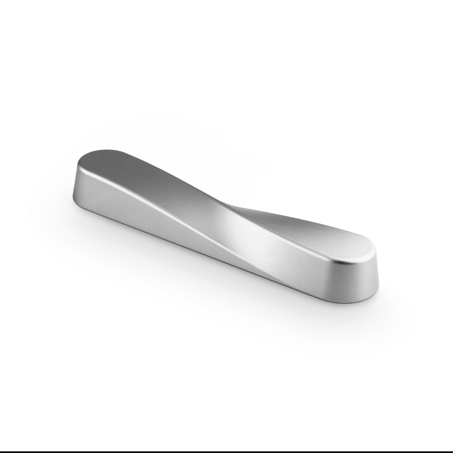 TWIST Mezuzah | Satin Silver Aluminum
