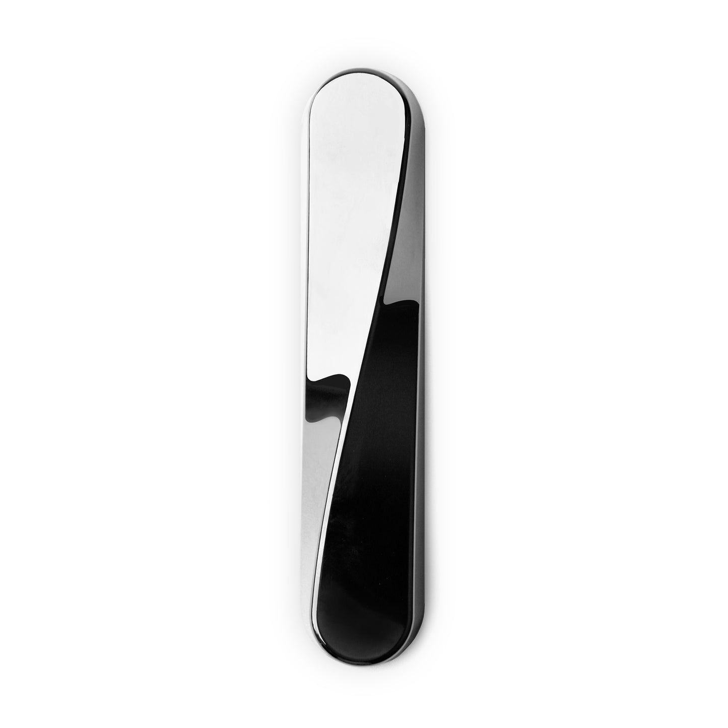 TWIST Mezuzah | Polished Silver Chromed Aluminum