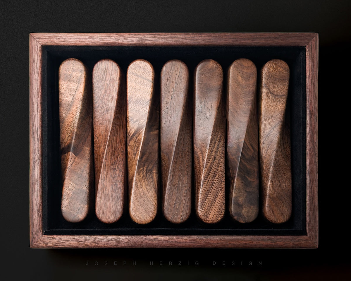 TWIST Mezuzah - Black Walnut