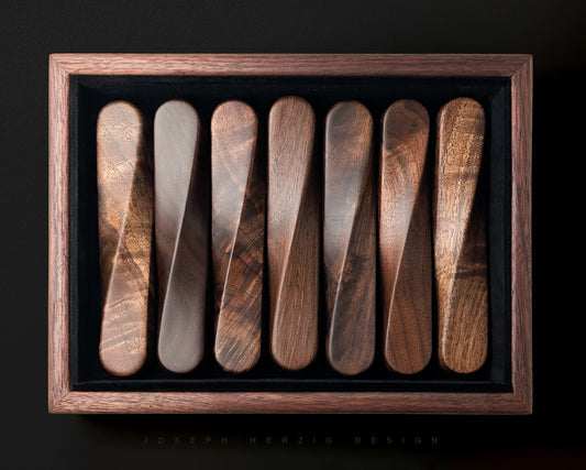 TWIST Mezuzah - Black Walnut