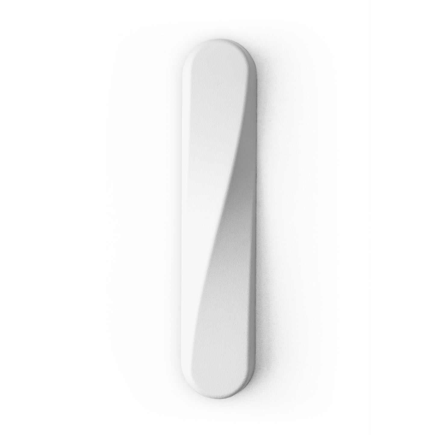 TWIST Mezuzah | Matte White Aluminum