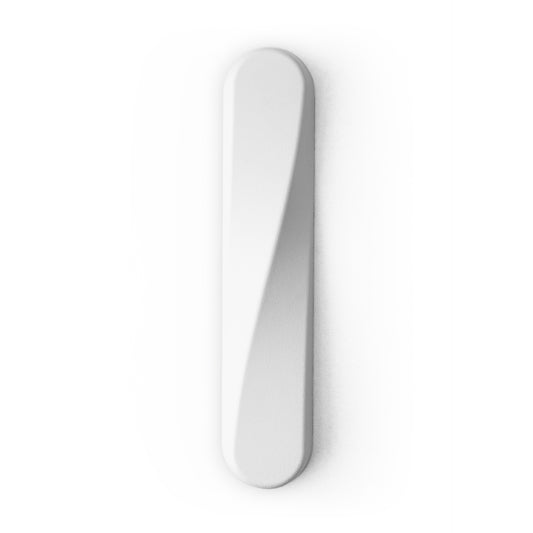 TWIST Mezuzah | Matte White Aluminum