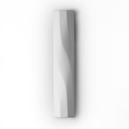 WAVE Mezuzah | Matte White (Aluminum)