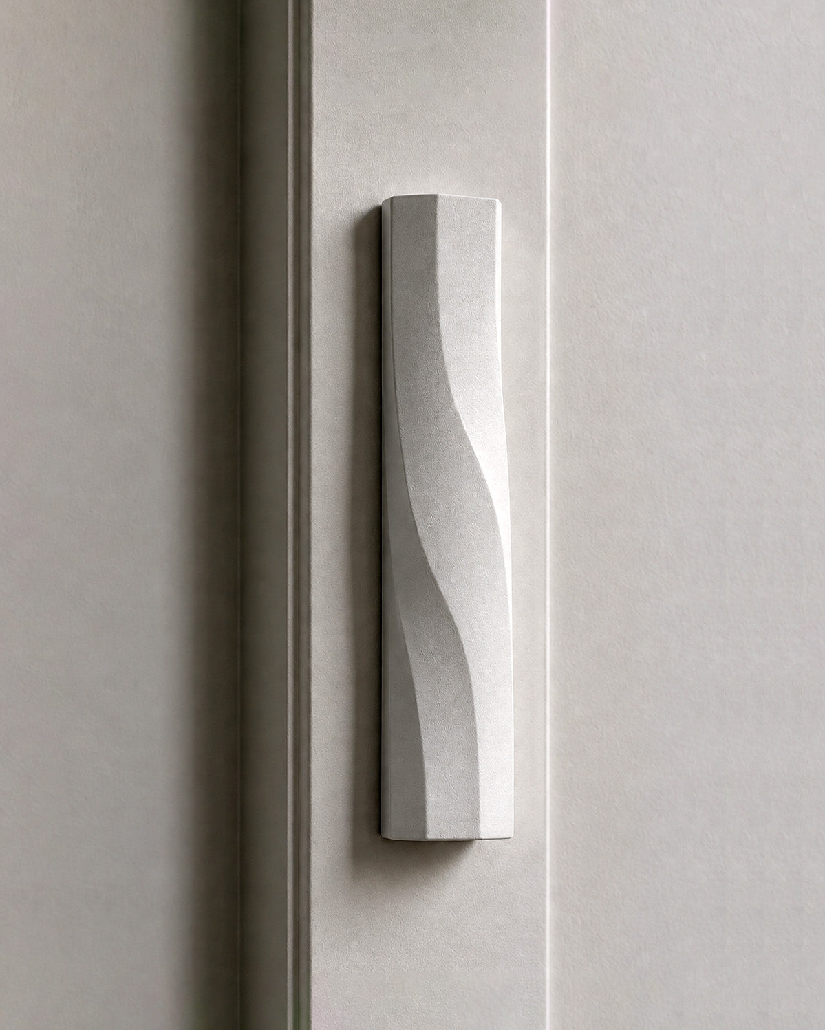 WAVE Mezuzah | Matte White (Aluminum)